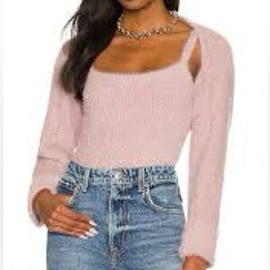 Astr Sweater Tank and Shrug Set